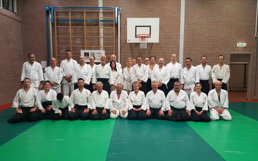 Charles Kientz geeft gastles in Spijkenisse Iwa Ryu Aikido-dojo 2017